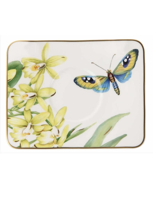 Plato postre de porcelana 1