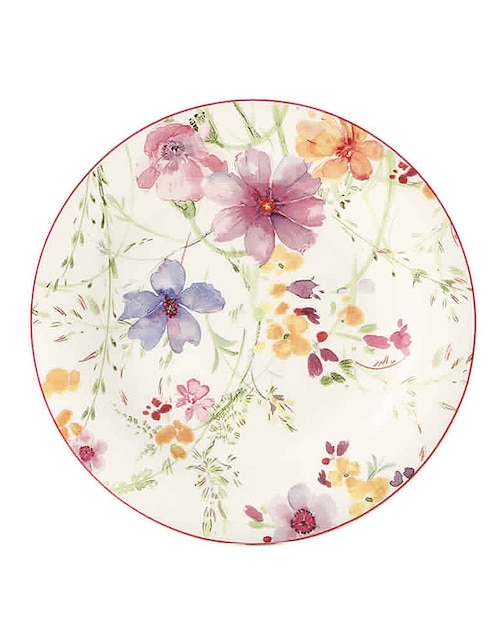 Plato base Mariefleur de porcelana 1