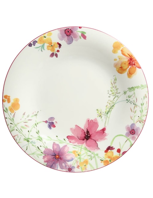 Plato base Mariefleur de porcelana 1