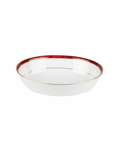 Ensaladera Marble blanca 1
