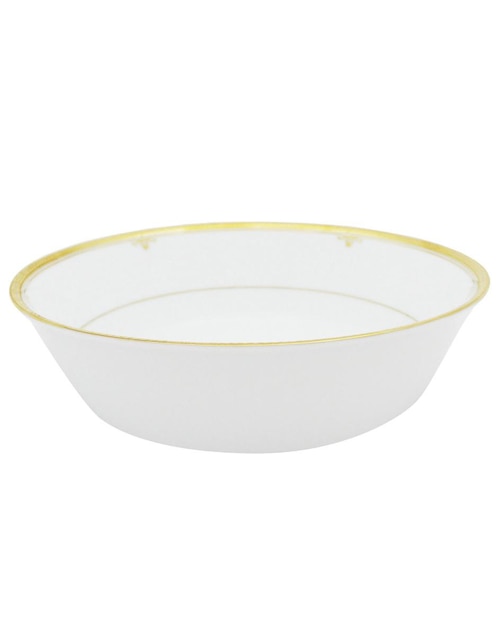 Ensaladera Buckingham Gold blanca 1