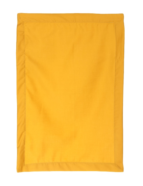 Mantel individual rectangular de algodón Köstlich Sólido Cúrcuma