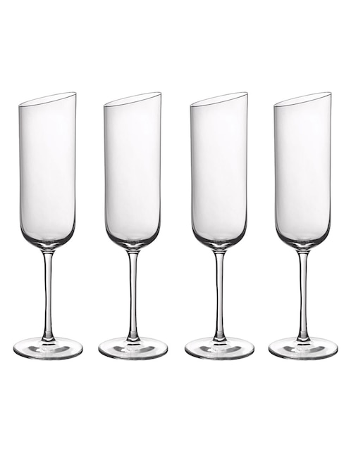 Set de copas para flauta de cristal 1