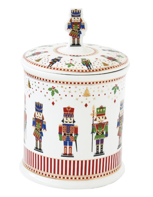 Contenedor navideño N Narrative Classic Nutcracker de porcelana