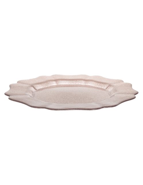 Plato base Ginger Glitter de vidrio 1