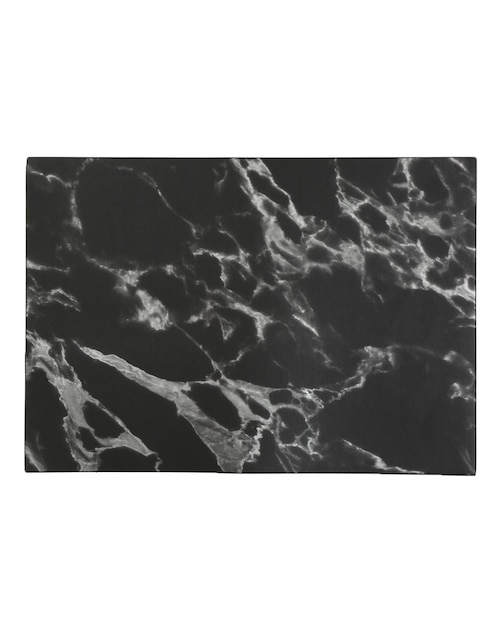 Mantel individual rectangular de poliuretano Mármol