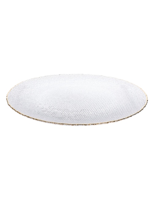 Plato base Oro Shine de vidrio 1