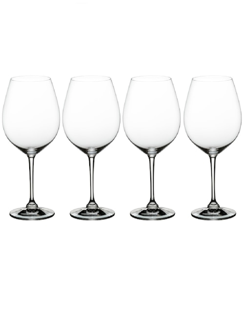 Set de copas universal Nachtmann Burgundy de cristal