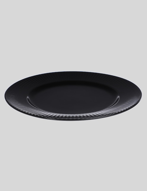 Plato postre Casagora Groovy de porcelana