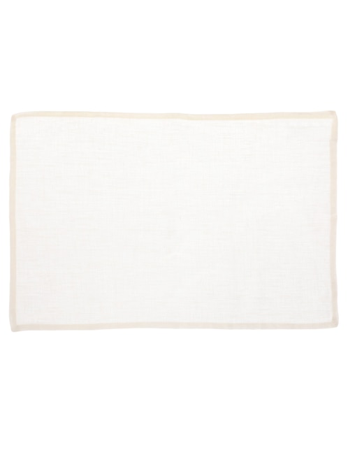 Mantel individual rectangular de lino N Narrative