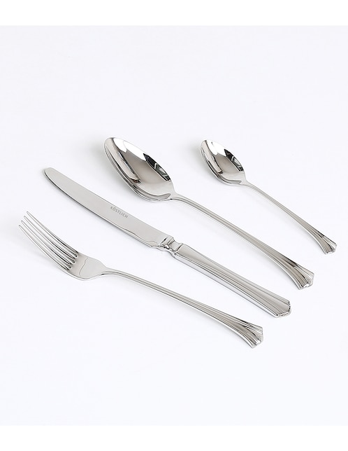 Set cubiertos Köstlich Charles de acero inoxidable 24 piezas