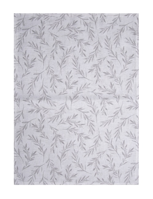 Mantel individual rectangular de algodón Luxury Linens Olive Palm