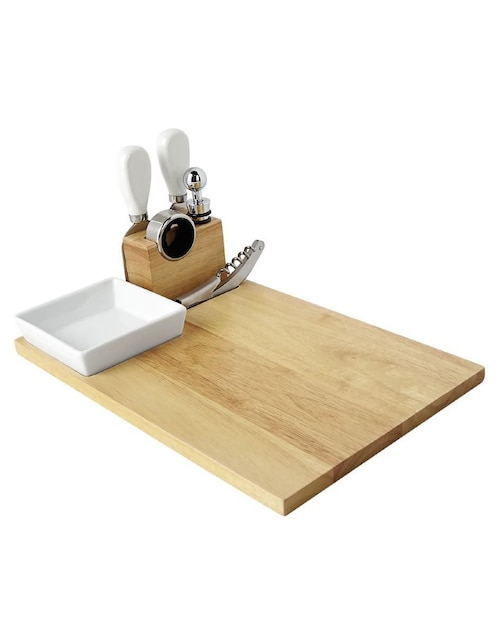 Set tabla para queso de madera 1