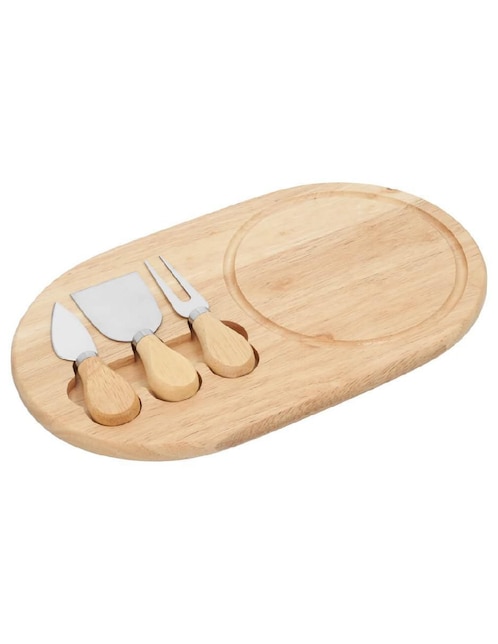 Set tabla para queso Storyland de madera