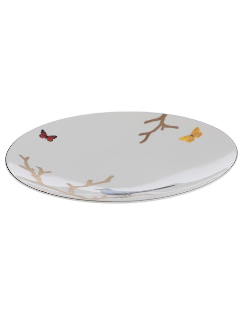 Plato trinche Aux Oiseaux de porcelana 1