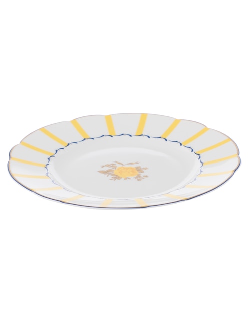 Plato ensalada Brocante Amarillo de porcelana 1