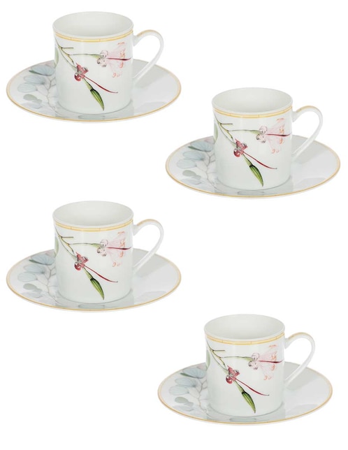 Set de tazas terno Jardín Indien 8 piezas 1