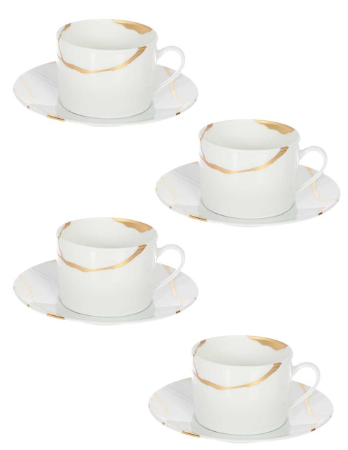 Set de tazas terno Bernardaud Kintsugi 8 piezas