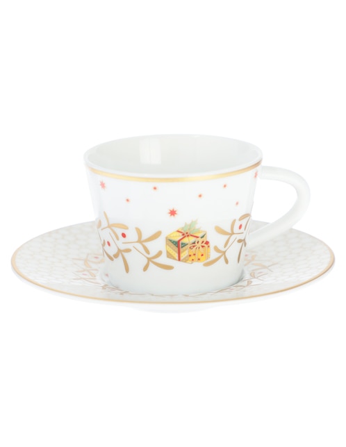 Taza terno Bernardaud Espresso Noel 2 piezas