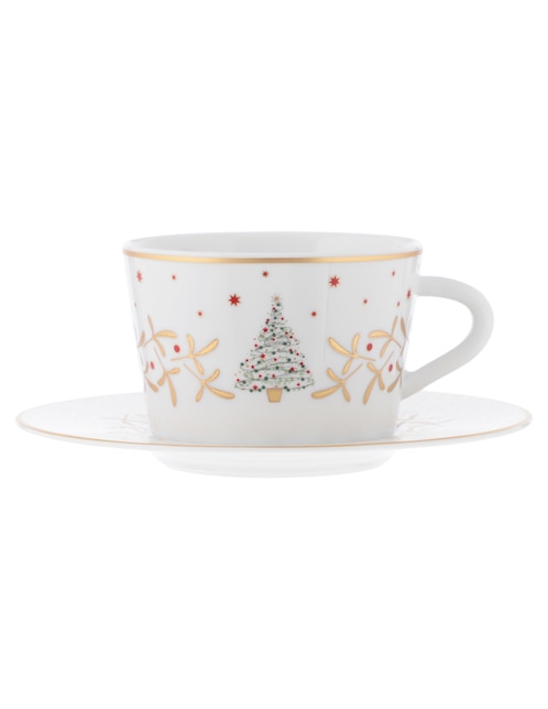 Taza terno Bernardaud Noel 2 piezas