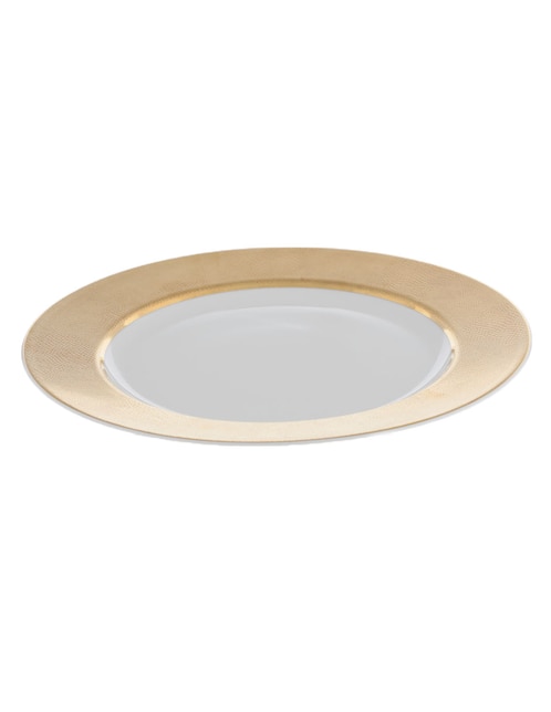 Platón Bernardaud Gold Sauvage de porcelana