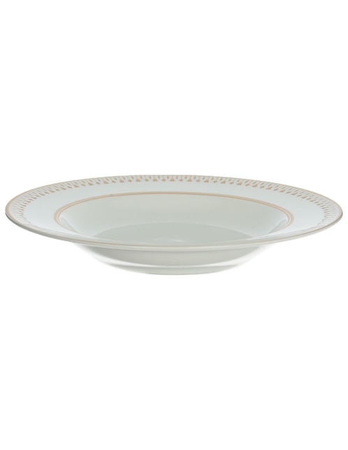 Plato sopa Soleil Levant de porcelana 1