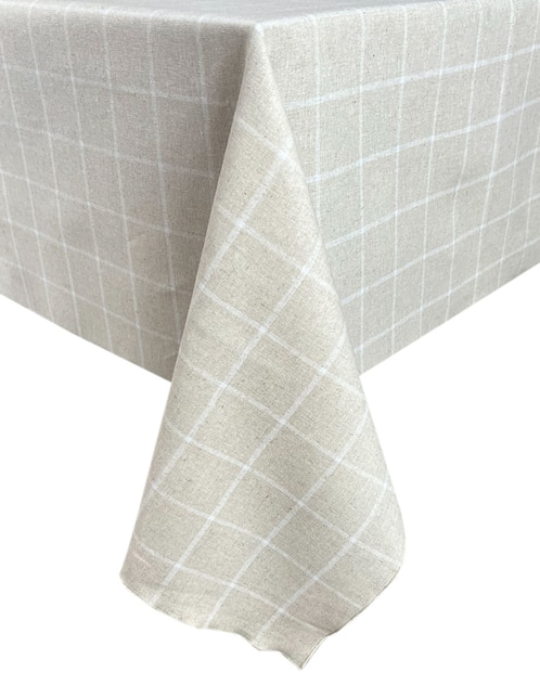 Mantel rectangular de lino y algodón Luxury Linens Country