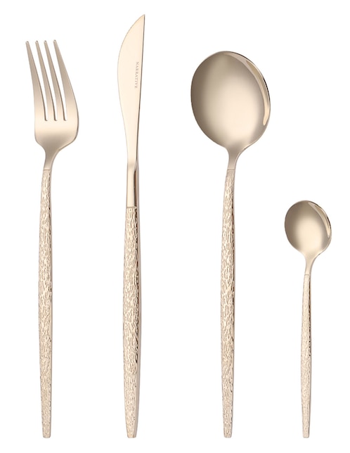 Set cubiertos Jaspe de acero inoxidable 16 piezas 1