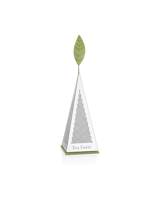 Infusor Tea Forte Piramide de acero inoxidable para té