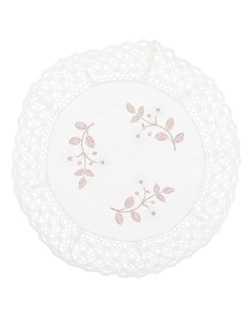 Carpeta redondo de poliéster Home Elegance Margaritas