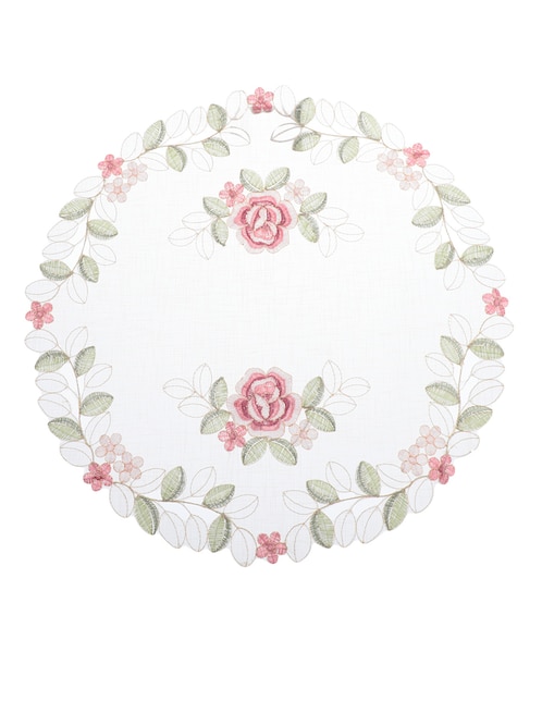 Carpeta redonda Home Elegance Rosas