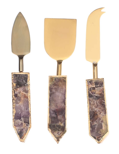Set cubiertos para servicio Reina de acero inoxidable 3 piezas 1