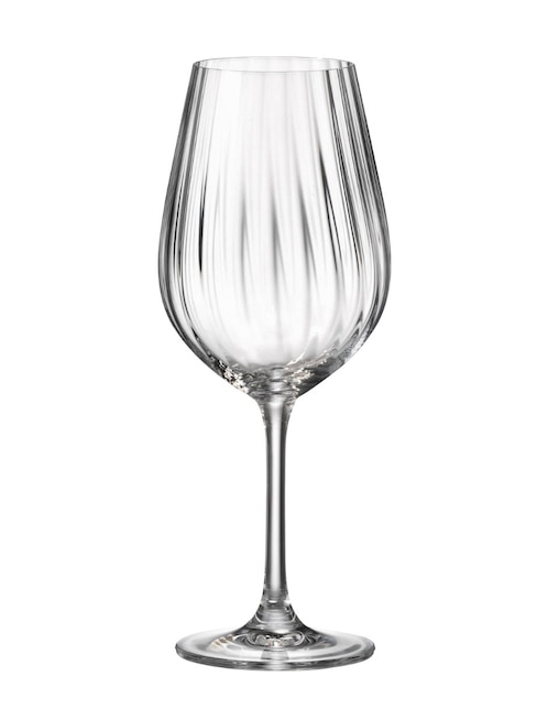 Set de copas para vino blanco Bohemia Sarah de cristal 6 piezas