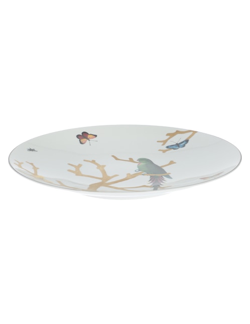 Plato trinche Aux Oiseaux de porcelana 1
