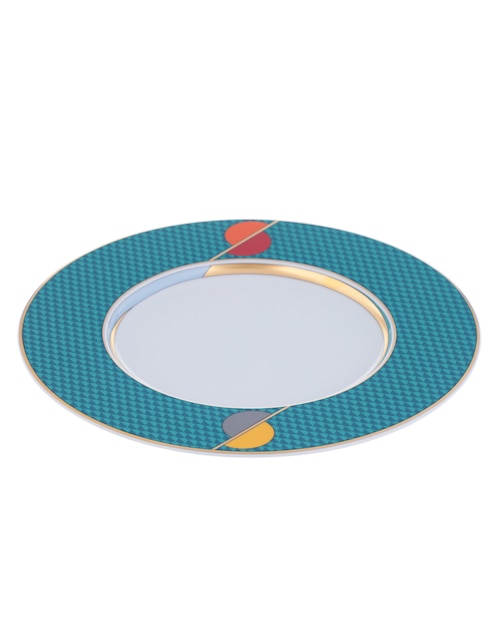Plato postre Futurismo de porcelana 1