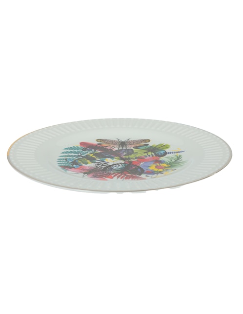 Plato postre Caribe de porcelana 1
