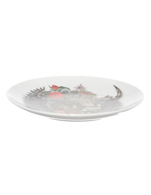 Plato postre Monseigneur Bull de porcelana 1