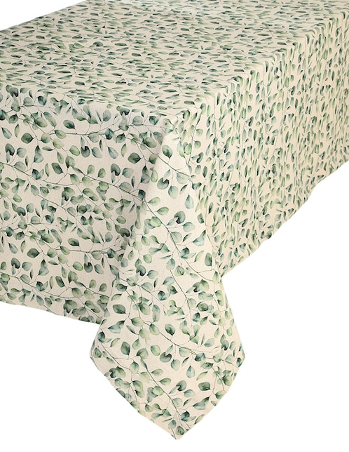 Mantel rectangular de lino 1