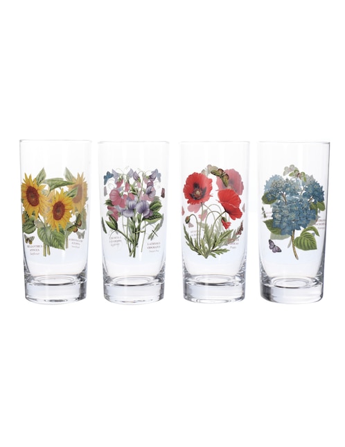Set vasos Botanic Garden de cristal con 4 piezas 1