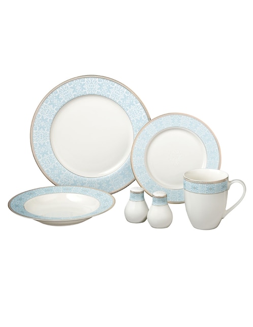 Vajilla cerrada live de porcelana para 6 personas 1