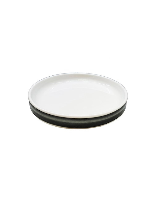 Plato pan Stax Ombre Jet de porcelana 1