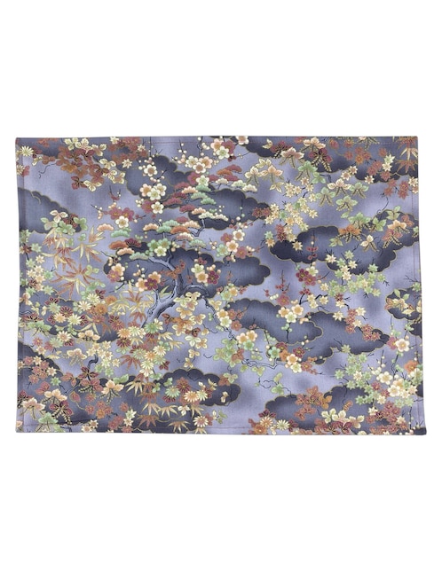 Mantel individual rectangular de algodón N Narrative Fog