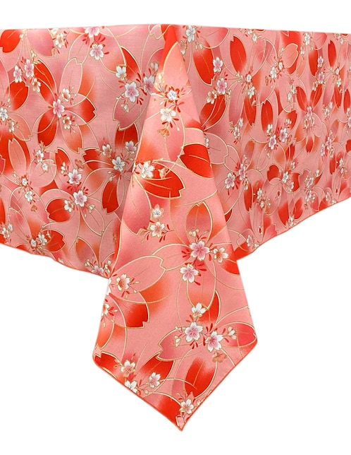 Mantel rectangular de algodón Rose 1