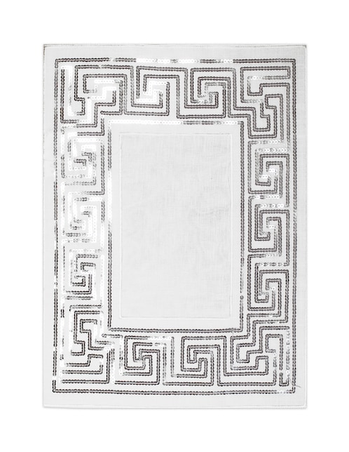 Mantel individual rectangular de poliéster Home Elegance Cristina