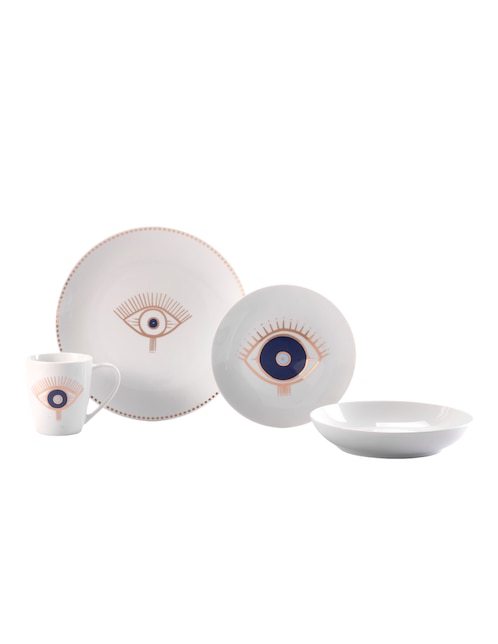 Vajilla cerrada berne de porcelana para 4 personas 1