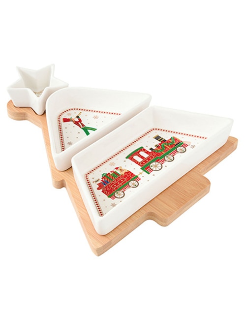 Set botanero Polar Express de Porcelana
