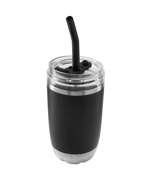 Termo doble pared de acero inoxidable con tapa push pull 470 ml 1