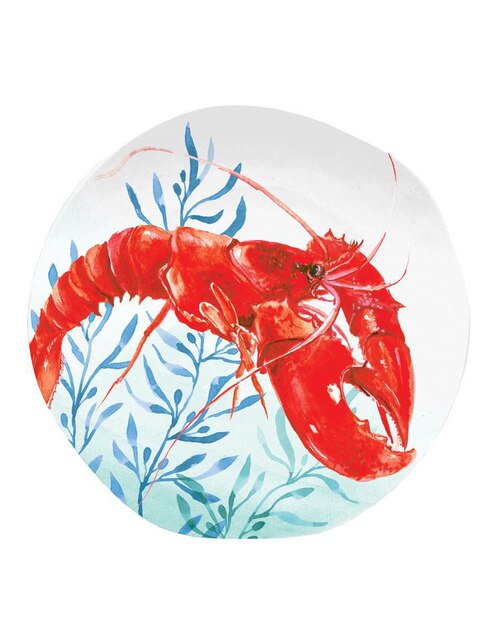 Plato ensalada Tar Hong Sea Life de melamina