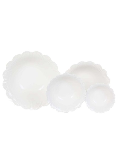 Set bowl Fleuri 4 piezas de porcelana 1