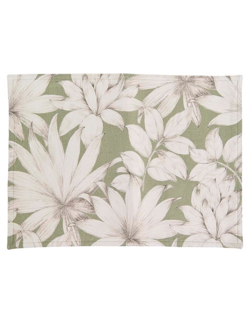 Mantel individual rectangular de algodón Alegra 1